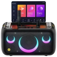 karao Xtreme Break X1 All in One Karaoke Portable Bluetooth Speaker With Built-In 13 Inch Tablet And Wireless Microphone